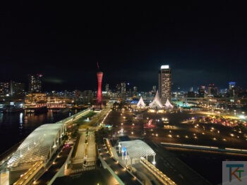神戸メリケンパーク オリエンタルホテルからの夜景